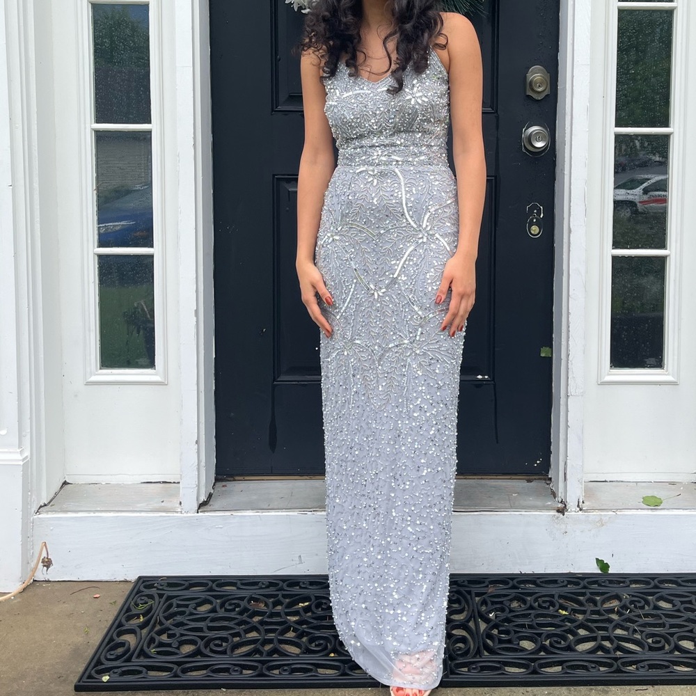 Gray sparkly dress